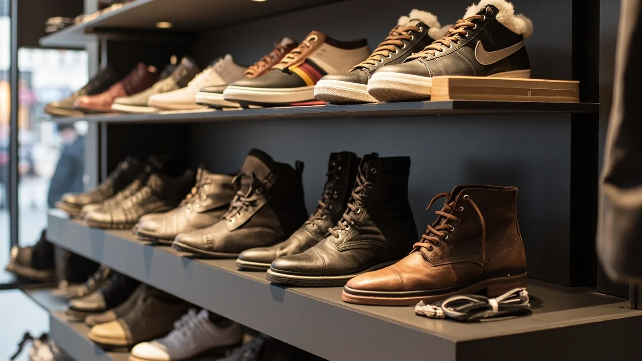 鞋类产品行业信息图